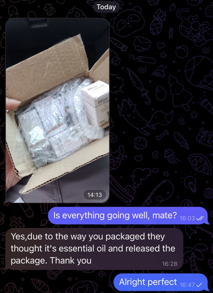 Customer delivery confirmation
