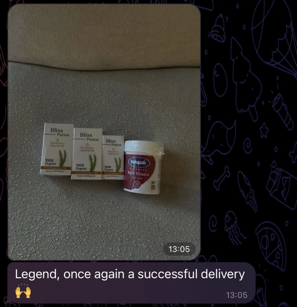 Customer delivery confirmation